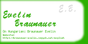 evelin braunauer business card